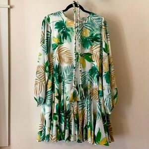 NWOT Gianni Bini Belted Long Sleeve Swing Dress